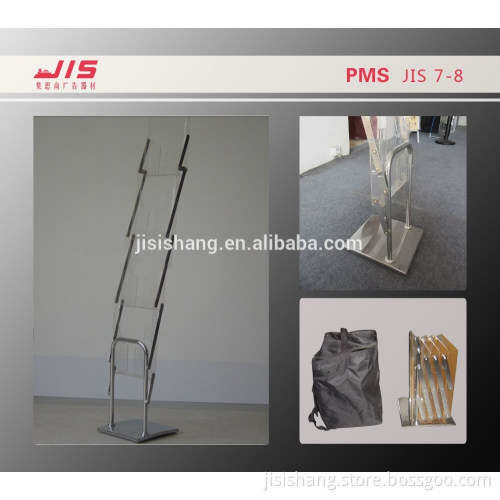 JIS7-8,Advertising exhibition display trade show promotion usage ,A4 size Acrylic pocket collapsible brochure holder